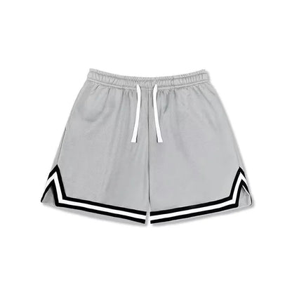 Men's elastic polyester shorts in various colours for summer sports and leisure activities