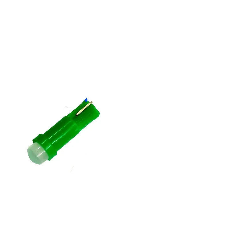 T5 LED car instrument bulb with ceramic base in multiple colours including blue, green, red and yellow