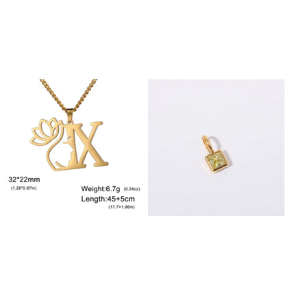 Stainless steel fashion necklace with geometric cross chain design and electroplated finish in gold or silver colour