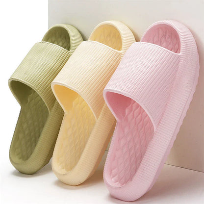 Comfy slip-on sandals with stylish rhombus pattern design, available in various colors and sizes