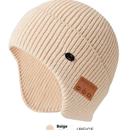 Warm Knit Bluetooth Beanie in various colors with USB charging cable