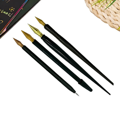 A single PS plastic scratch art pen with a pointed tip for children's drawing.