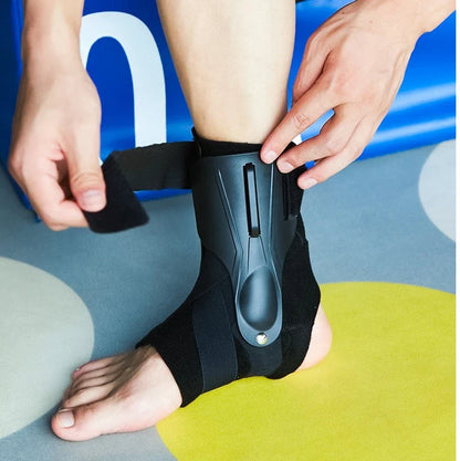 Premium Ankle Support Brace with Dual Molded Structure, Grip Tech, and X-Strap Stabilizers for Maximum Ankle Stabilization and Protection