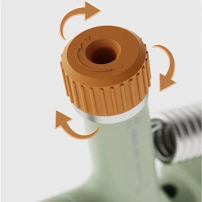 Adjustable spring hand grip trainer in army green, black, or ivory white.