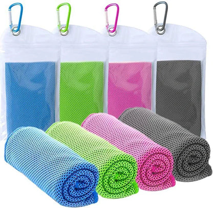 Mountaineering cooling towel in various colors, perfect for outdoor activities