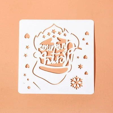Stylish DIY holiday photo tent kit with hollowed-out design for easy festive decor and custom Christmas scenes