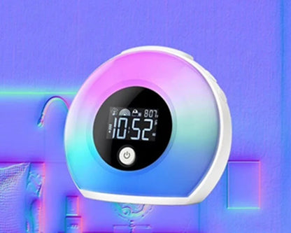 Digital Music Alarm Clock with Bluetooth 5.0 and VA LCD screen in colorful option