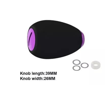 Fishing reel handle knob with EVA grip and metal cover in various colors