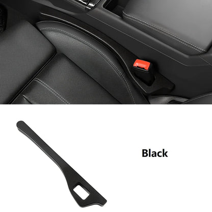 Black and green car seat gap filler strips, 5cm thick PU material, universal fit for vehicles