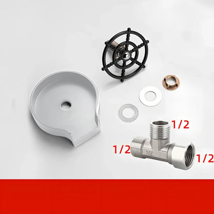 Small stainless steel faucet with automatic high-pressure cup washer for household sink installation