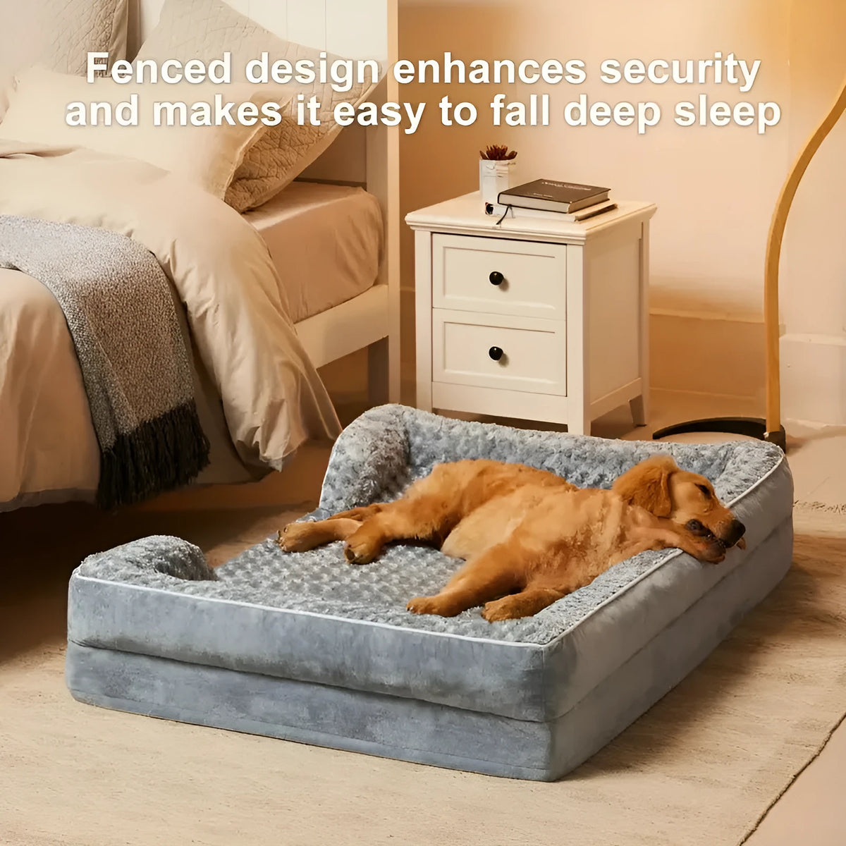 Waterproof washable dog kennel pad in light grey, dark grey, and coffee brown colours