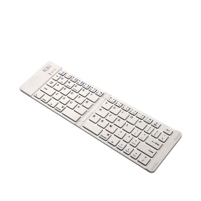 Ultra-portable wireless Bluetooth keyboard with foldable design for smartphones and tablets