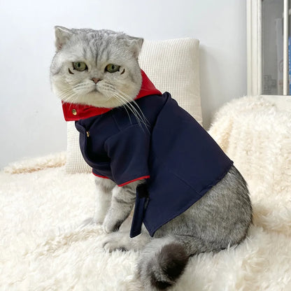 Pet hoodie in Polygonum cuspidatum Youren colour for cats and dogs, small and medium sizes