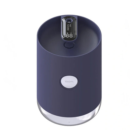 Wireless USB humidifier in blue, pink, or white colours with 1.0-2.5 litre water tank for rooms under 10 square metres