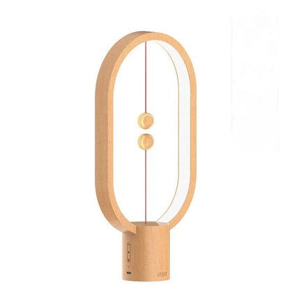 Mini smart magnetic switch USB LED table lamp with floating switch, plastic shade, 55x140x250mm