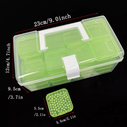32-grid transparent plastic storage box for organizing up to 32 batteries