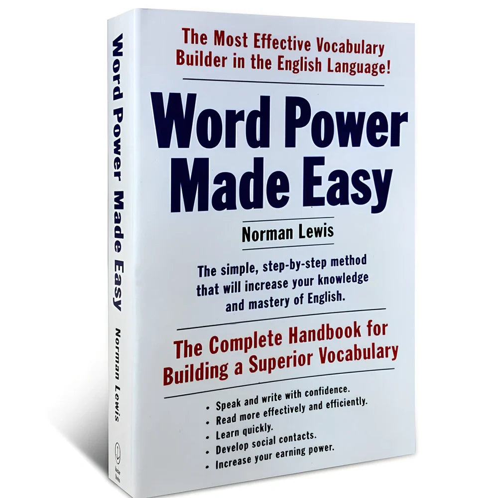 English vocabulary reference book showing 560 pages with thematic content organisation