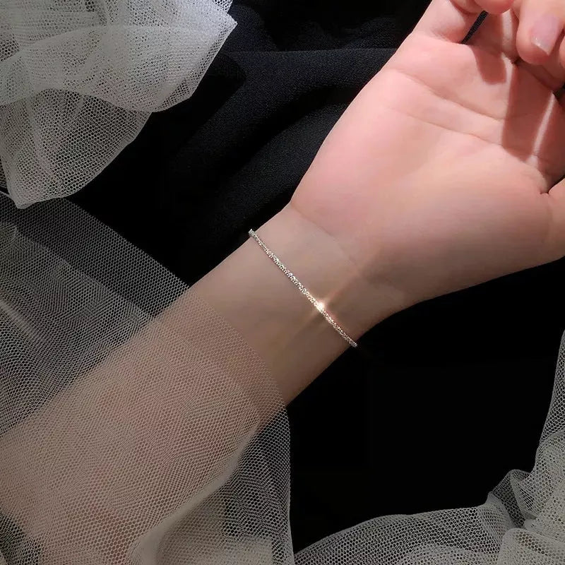 Starry Bracelet Sparkling Cauliflower Anklet in copper with starry sky design