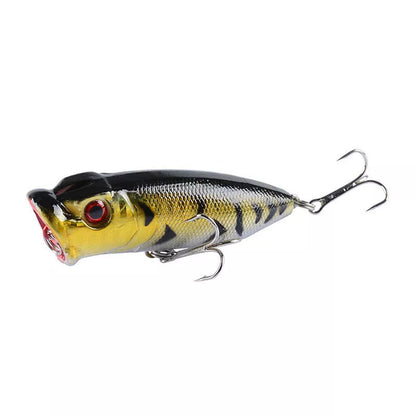 Bionic Fishing Lure On Water Surface - 6.5cm plastic bait with 6# hook in vibrant colors