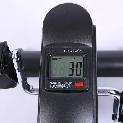 Mini Pedal Machine for leg rehabilitation and fitness training in black