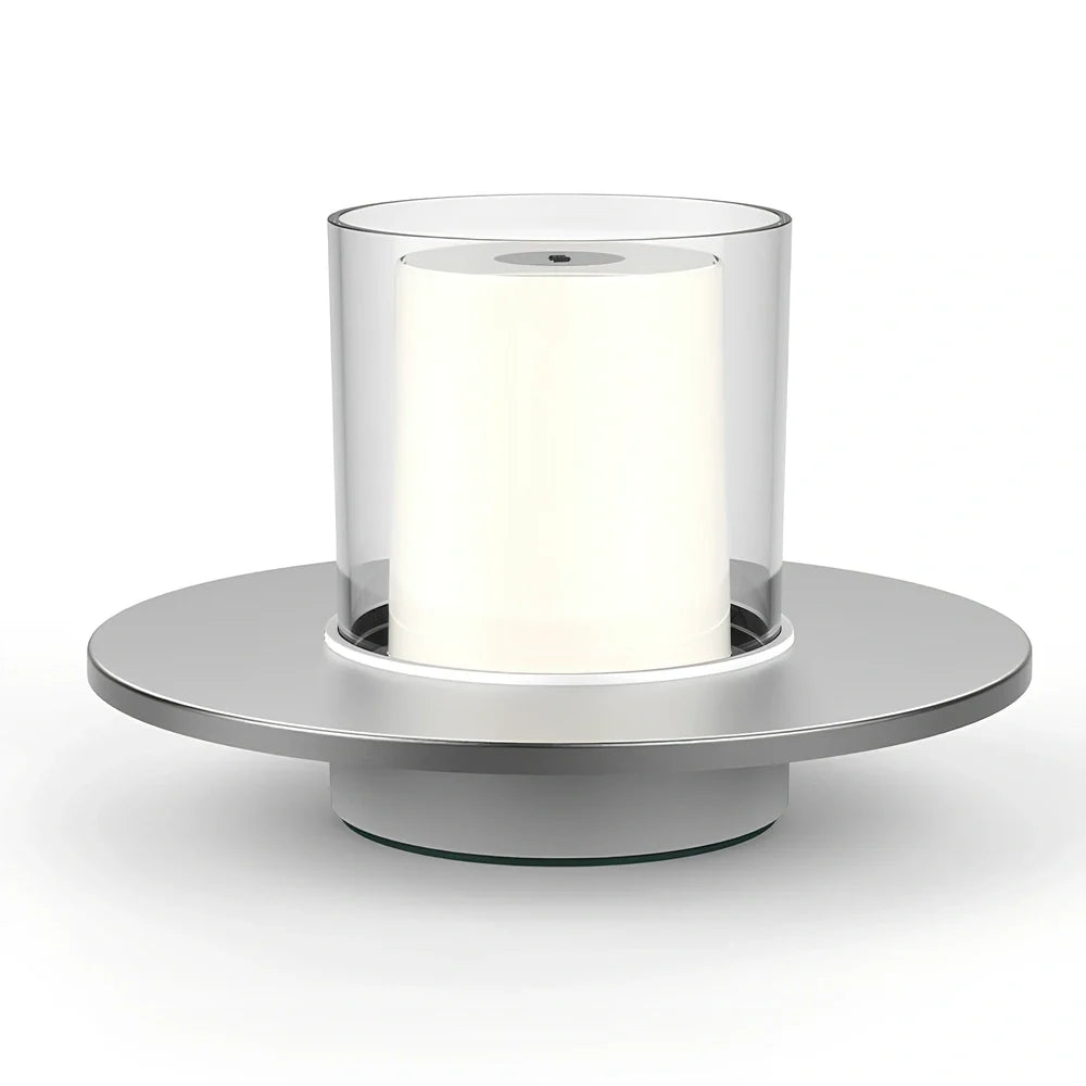 Bar table lamp with gold electroplated finish measuring 160mm tall with touch dimming controls