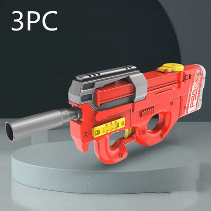 P90 Electric Water Gun with high-powered water stream, large capacity, and durable, leak-proof construction