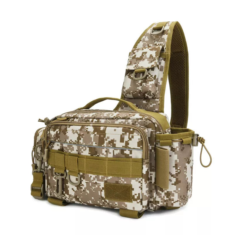 Large-capacity lure multifunctional fishing bag in various colors for outdoor enthusiasts