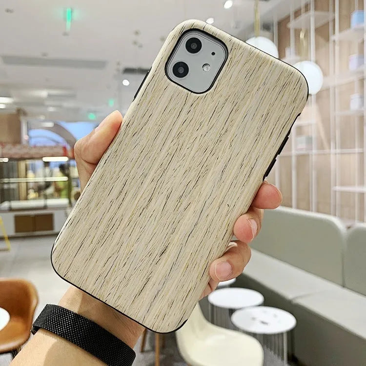 Wooden iPhone back cover case in rosewood, teak, or walnut for iPhone models