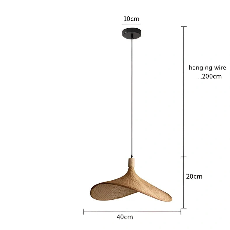 Japanese-style bamboo chandelier with adjustable height up to 1 metre, available in 30cm to 70cm sizes