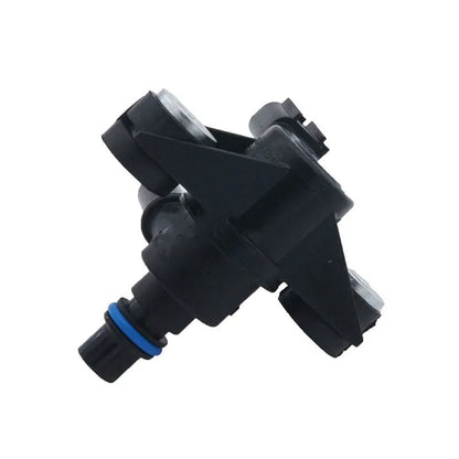 Black ABS plastic turbocharger solenoid valve for Ford vehicles, model AU5A-9G866-AB.