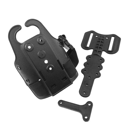 Drop leg gun holster for Safariland compatibility in Black