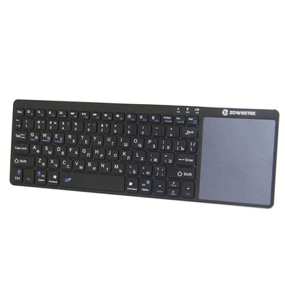 Zoweetek K12BT-1 Mini Wireless Bluetooth Keyboard with Touchpad for Smart TVs and PCs