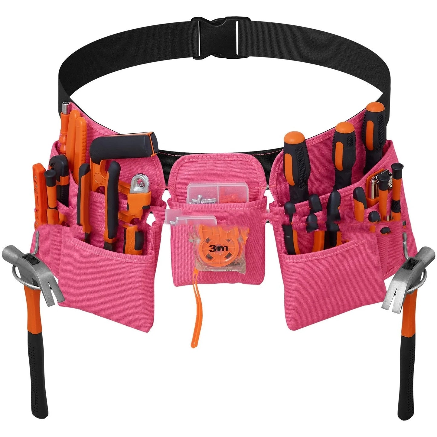 Adjustable Tool Belt in 900D Oxford Cloth with multiple pockets for tool organization