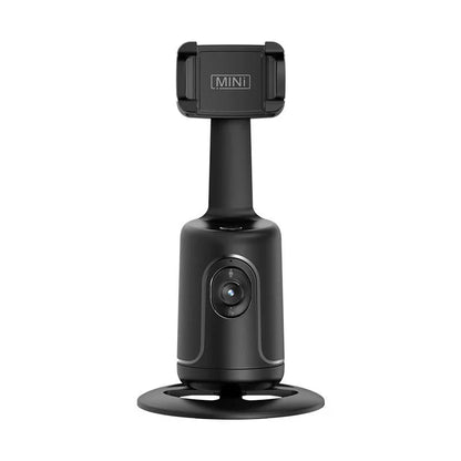 360° Auto-Tracking Smartphone Gimbal with AI Face Tracking, Stabilization, and 360° Rotation for Vlogging, Live Streaming, and Video Recording