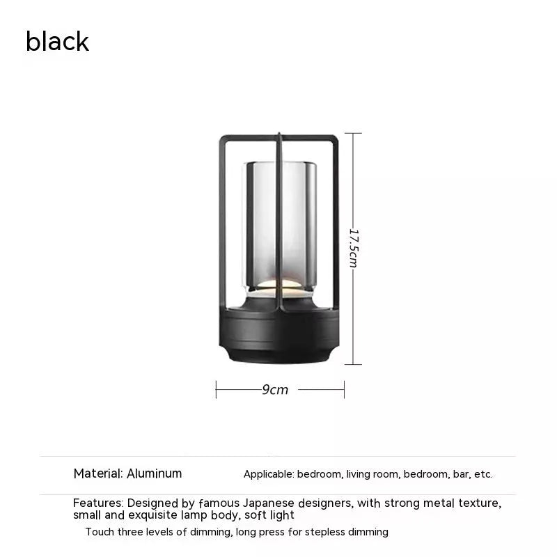 Touch Charging LED Camping Light with variable color options and rechargeable battery