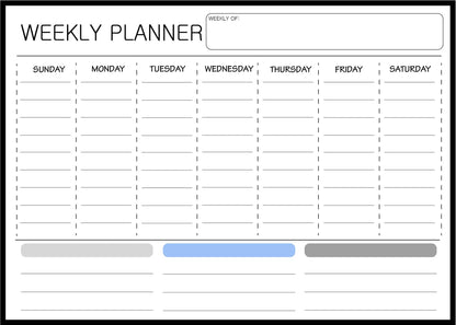 A3 Magnetic Soft Whiteboard Calendar Fridge Magnet with customizable styles for home or office organization