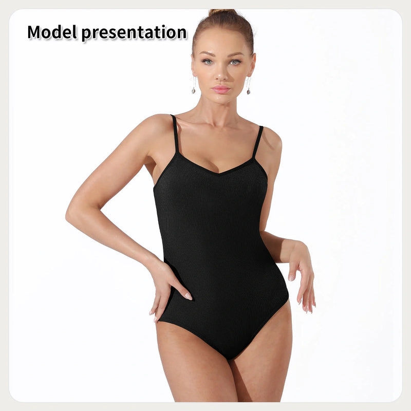 Hhomeenjoy Chic and Comfortable Women's Bodysuit in Versatile Solid Colors