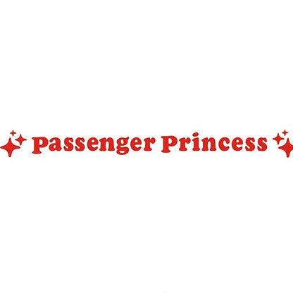 Passenger princess decorative sticker for car rearview mirror in multiple colour options