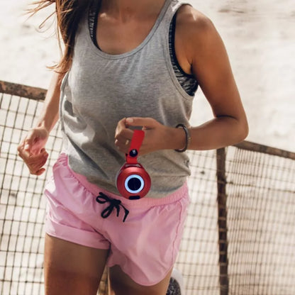 Portable Bluetooth speaker with colored lights and waterproof design