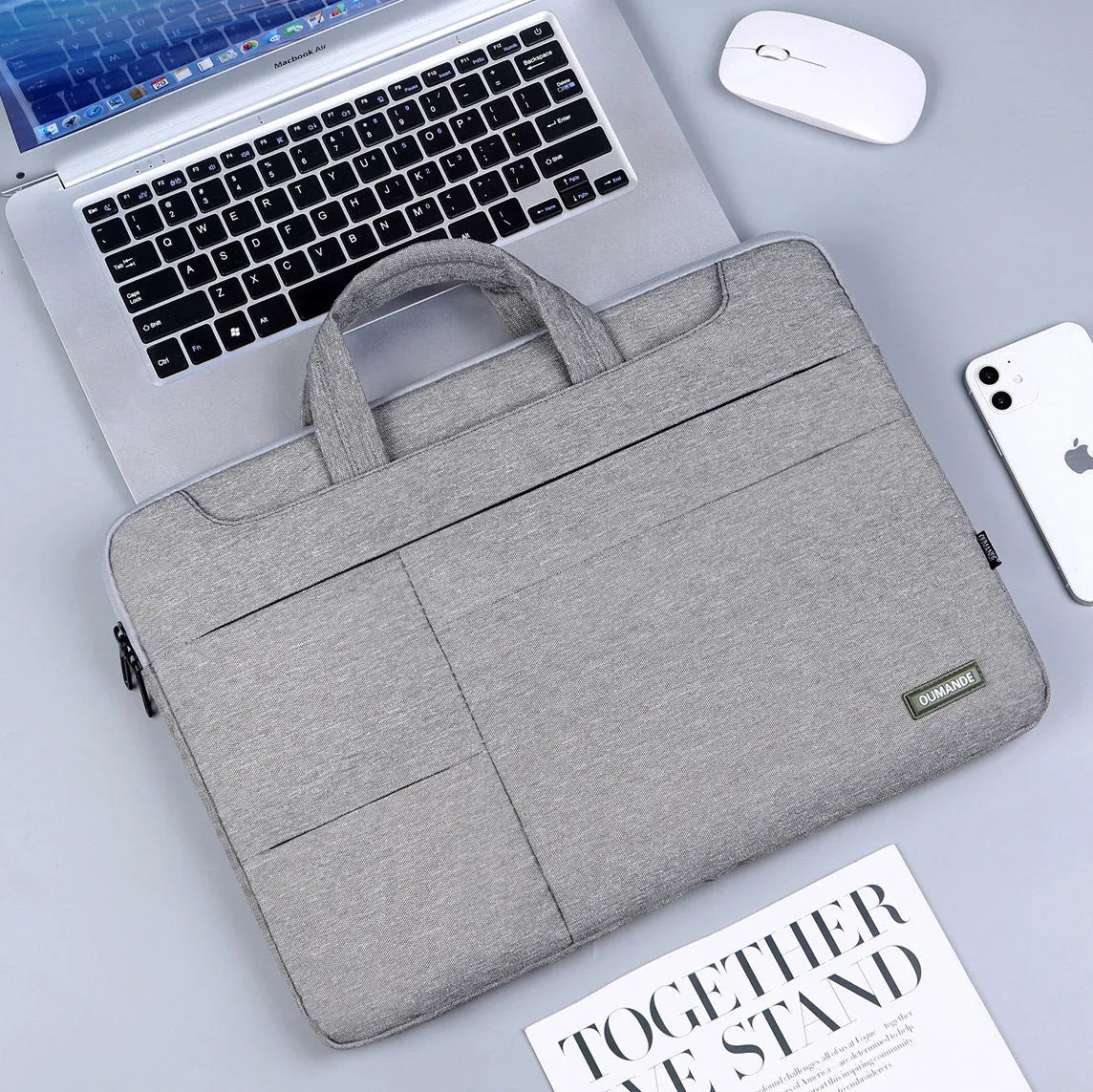 15.6-inch waterproof Oxford cloth laptop bag in six colour options with wear-resistant lining