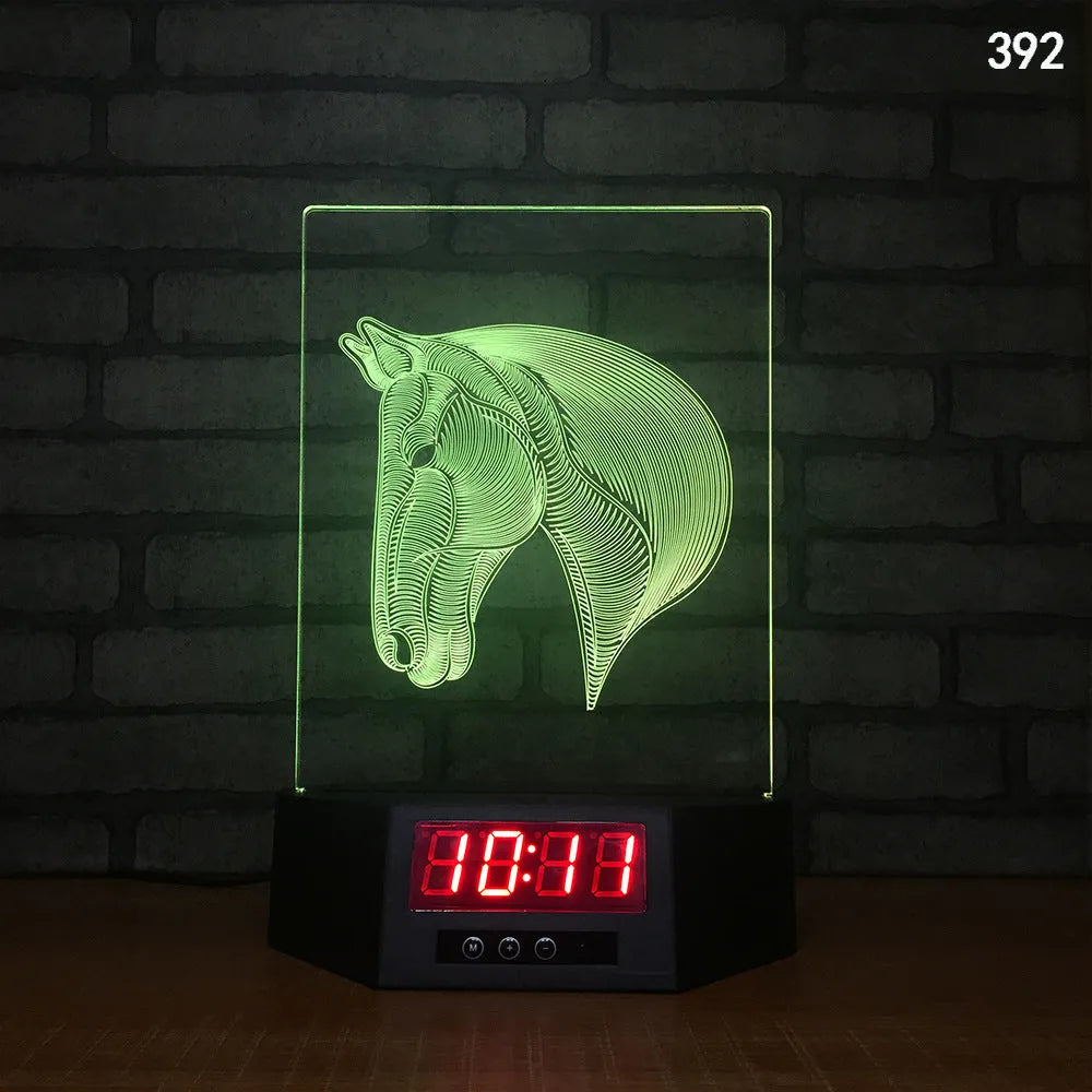 Glowing 3D dolphin LED night light on a table with remote control