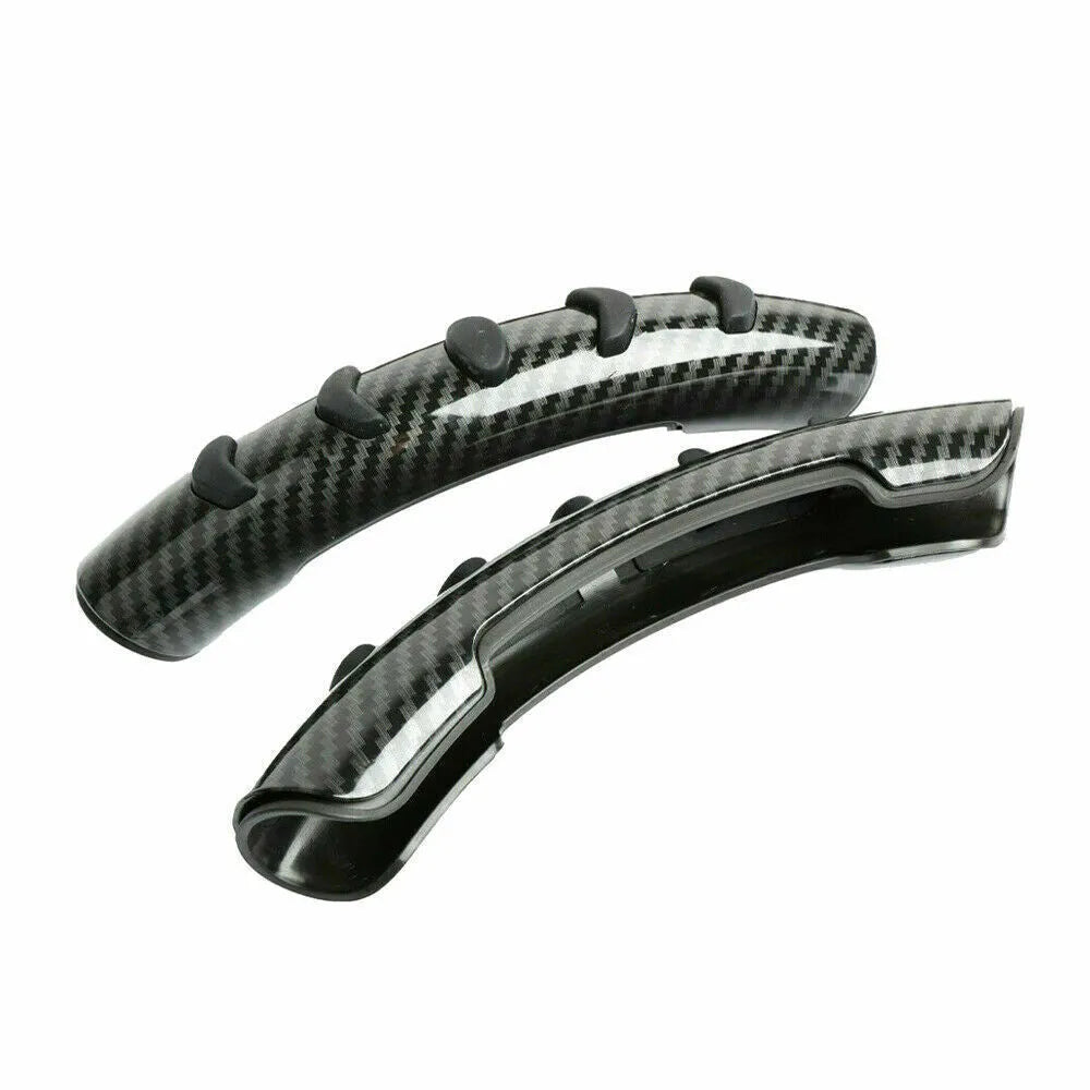 Carbon fibre black steering wheel anti-skid sleeve for 38cm diameter wheels in car interior