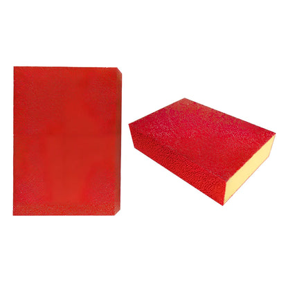 Magic eraser cotton nano emery sponge measuring 10x7x2.5cm with integrated 7cm steel ball for kitchen cleaning