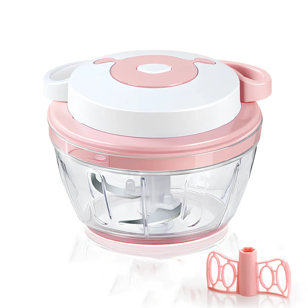 Compact home ginger garlic blender with 400ml bowl and 3 stainless steel blades for quick kitchen prep