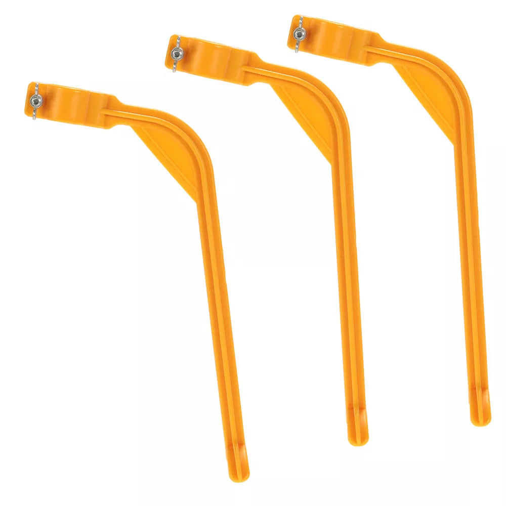Yellow plastic golf swing trainer for improving swing accuracy and distance