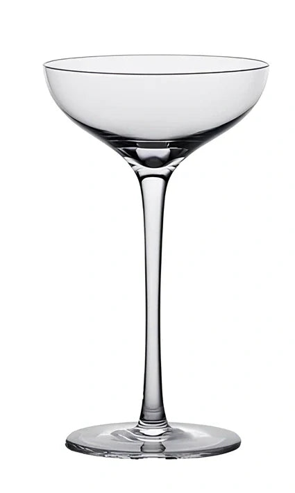 Creative transparent lead-free glass cup with seamless flat base for cocktails, 210ml capacity