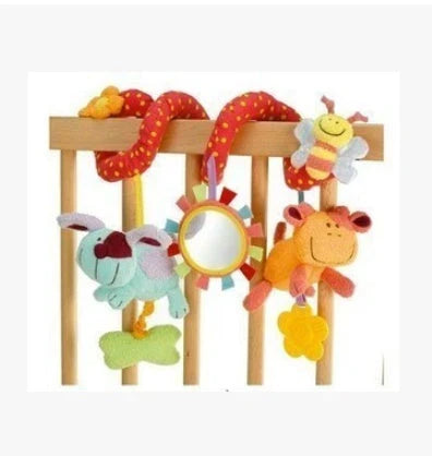 Soft, cuddly baby rattles with bunny and bear designs for cribs and strollers