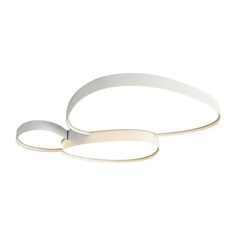 Simple Modern whole house LED lamp with acrylic shade and smart remote control for adjustable three-colour lighting