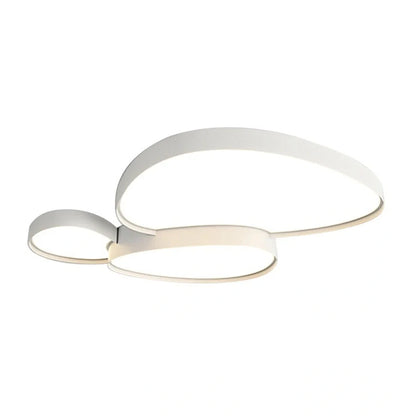 Simple Modern whole house LED lamp with acrylic shade and smart remote control for adjustable three-colour lighting