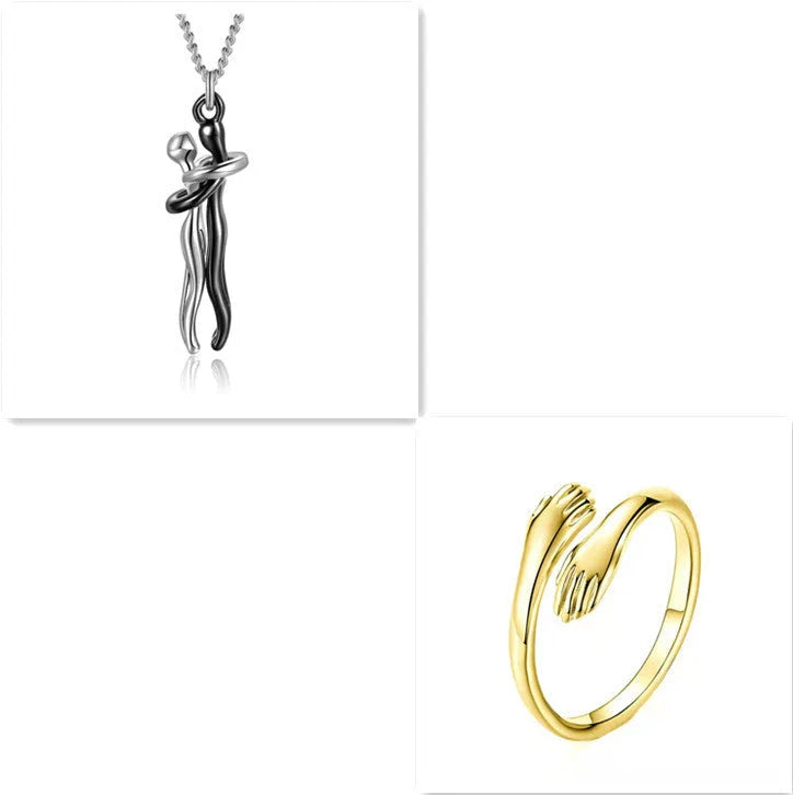 Stylish unisex love necklace with brass pendant in various color options, including rose gold, white black, black gold, and more.